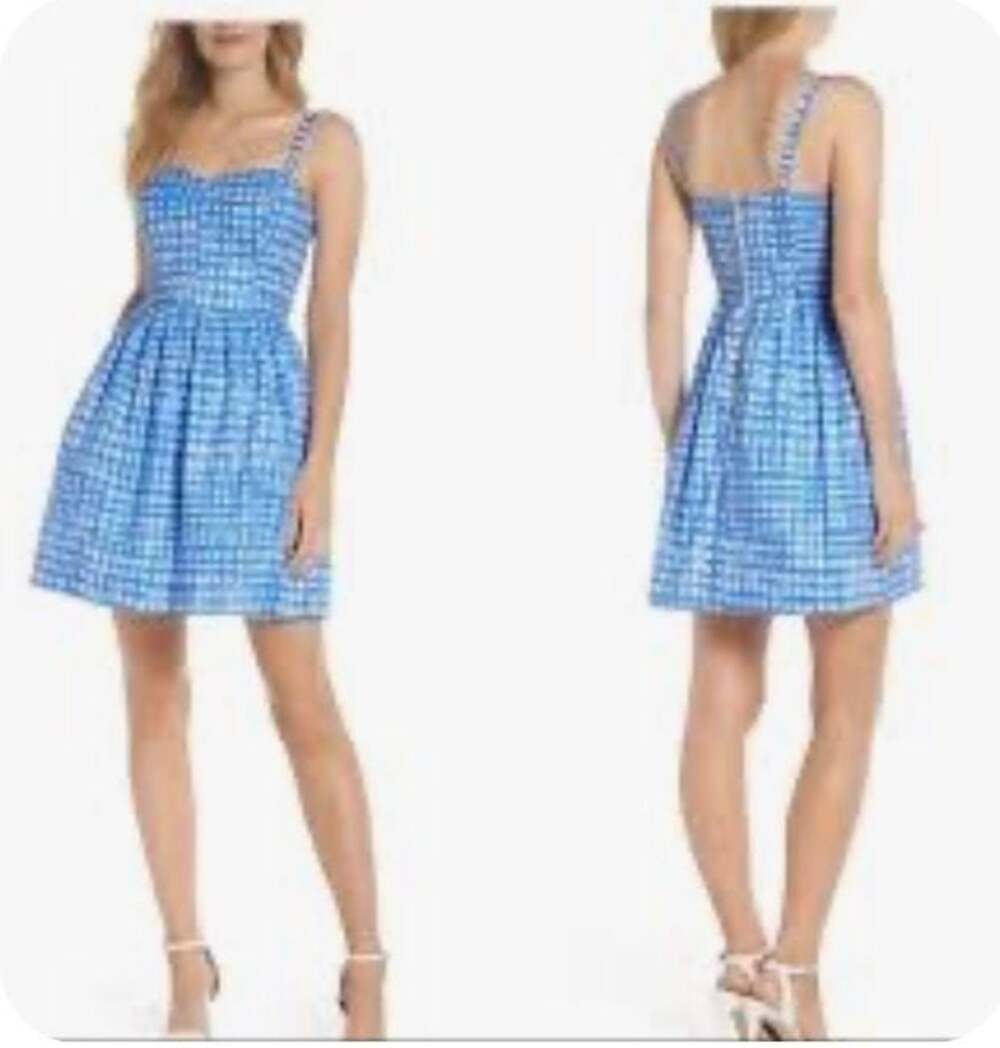 Lilly Pulitzer Ardleigh Dress in Blue Gingham Check